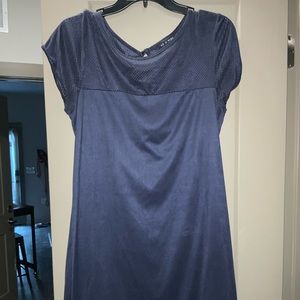 Navy felt dress